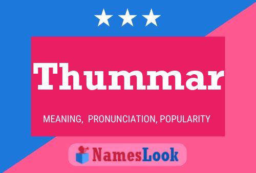 ملصق اسم Thummar