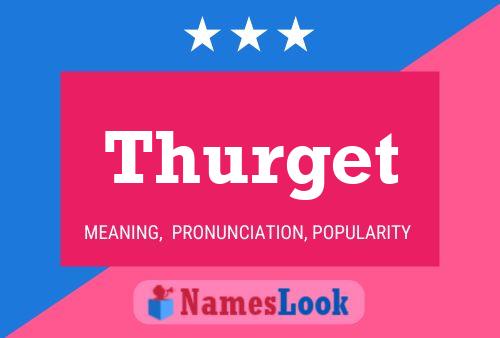 ملصق اسم Thurget