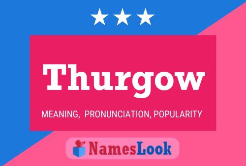 ملصق اسم Thurgow