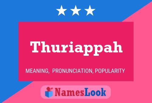 ملصق اسم Thuriappah