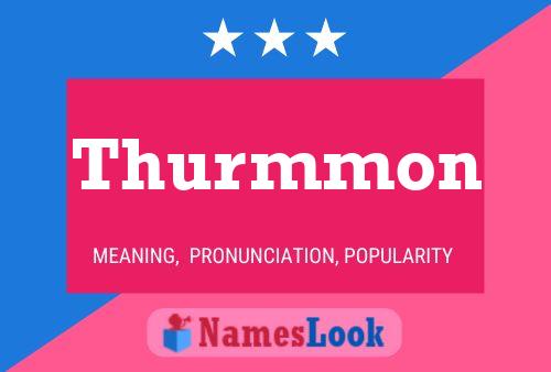 ملصق اسم Thurmmon