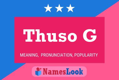 ملصق اسم Thuso G