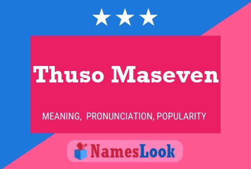 ملصق اسم Thuso Maseven