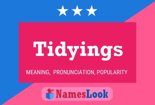 ملصق اسم Tidyings