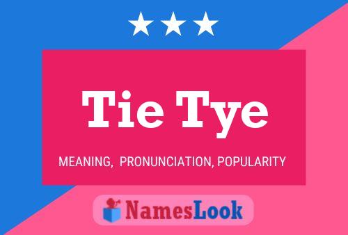 ملصق اسم Tie Tye