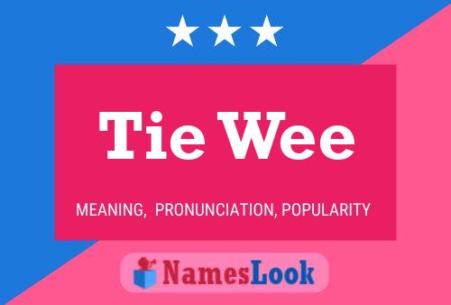 ملصق اسم Tie Wee