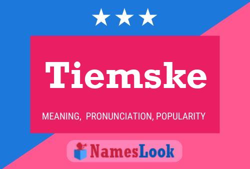 ملصق اسم Tiemske