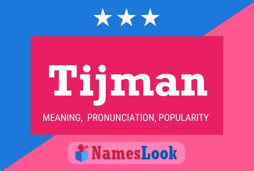 ملصق اسم Tijman