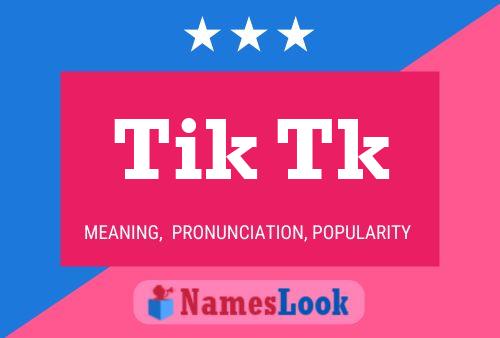 ملصق اسم Tik Tk