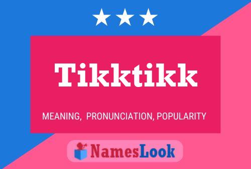 ملصق اسم Tikktikk