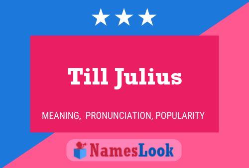 ملصق اسم Till Julius