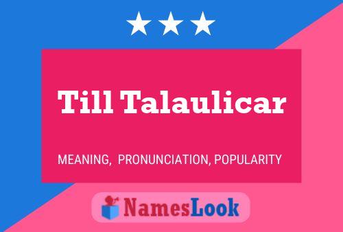 ملصق اسم Till Talaulicar