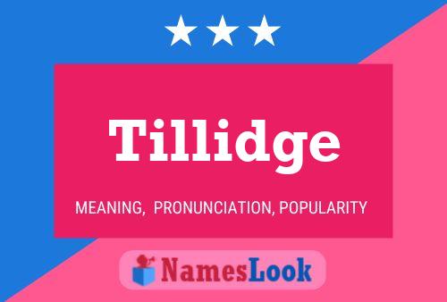 ملصق اسم Tillidge