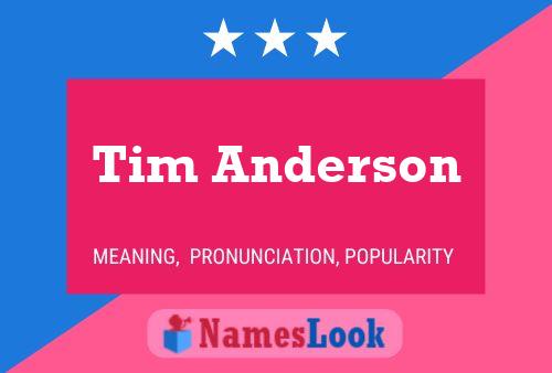 ملصق اسم Tim Anderson