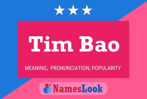 ملصق اسم Tim Bao