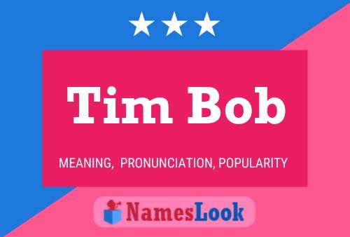 ملصق اسم Tim Bob