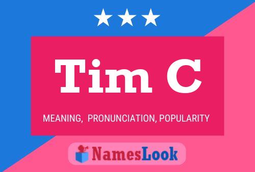 ملصق اسم Tim C