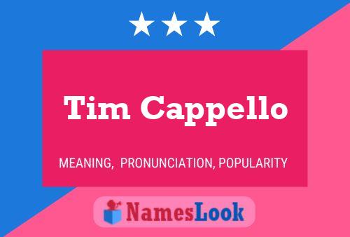 ملصق اسم Tim Cappello