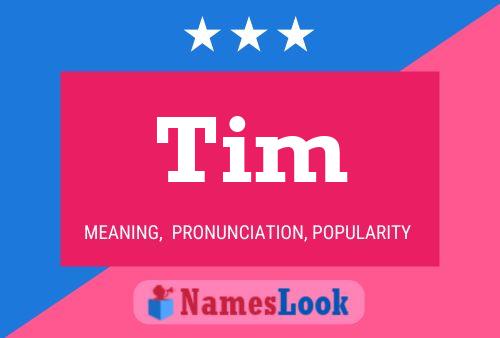 ملصق اسم Tim