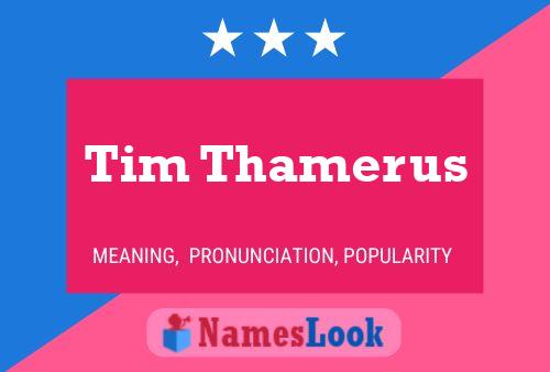 ملصق اسم Tim Thamerus