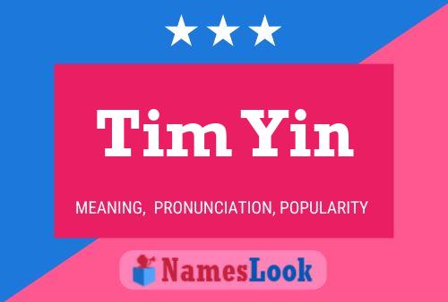 ملصق اسم Tim Yin