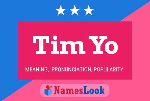 ملصق اسم Tim Yo