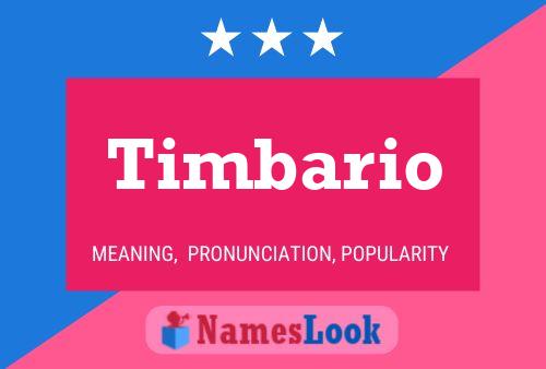 ملصق اسم Timbario