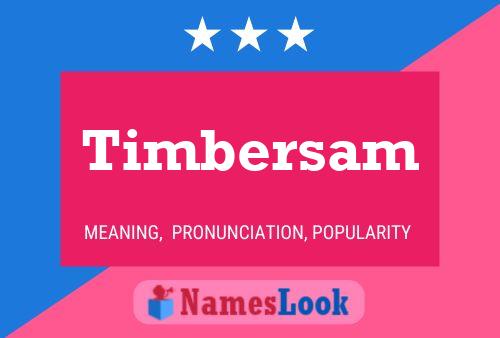 ملصق اسم Timbersam