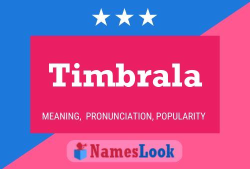 ملصق اسم Timbrala