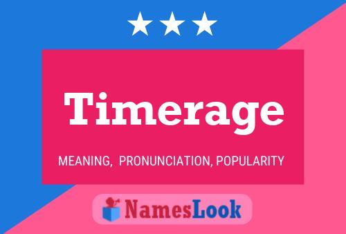 ملصق اسم Timerage