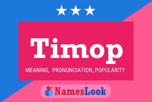 ملصق اسم Timop