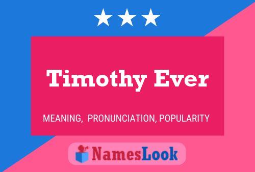 ملصق اسم Timothy Ever