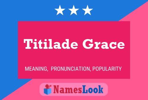 ملصق اسم Titilade Grace