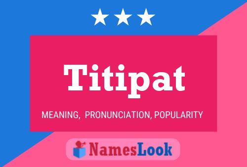 ملصق اسم Titipat