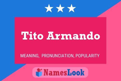 ملصق اسم Tito Armando