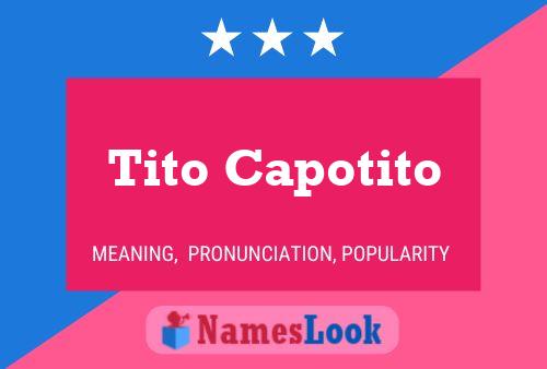 ملصق اسم Tito Capotito