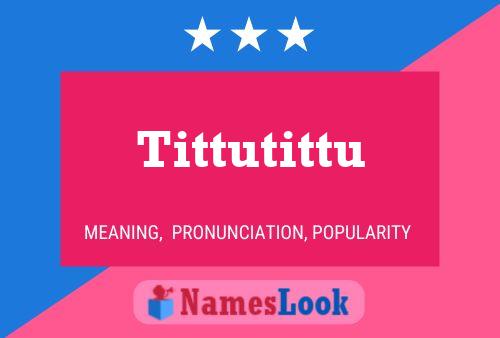 ملصق اسم Tittutittu