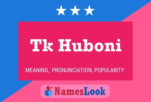 ملصق اسم Tk Huboni