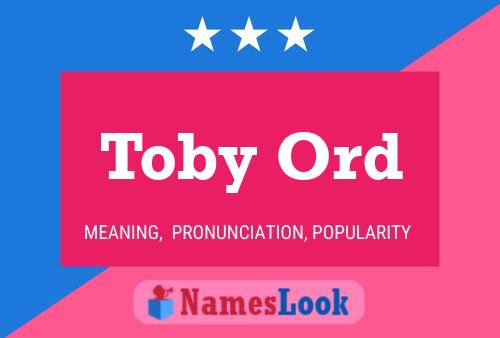 ملصق اسم Toby Ord