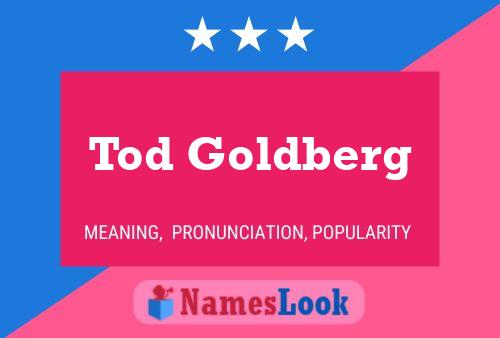 ملصق اسم Tod Goldberg