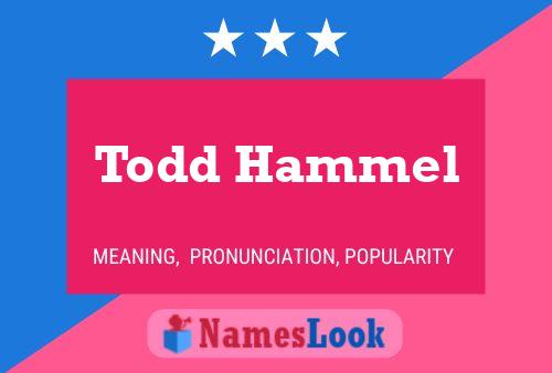 ملصق اسم Todd Hammel