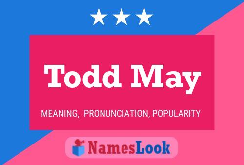 ملصق اسم Todd May