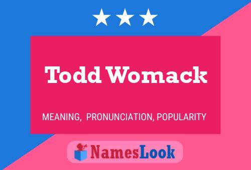 ملصق اسم Todd Womack