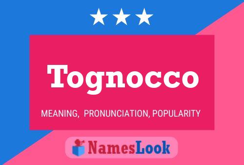 ملصق اسم Tognocco