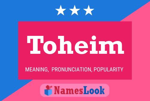 ملصق اسم Toheim