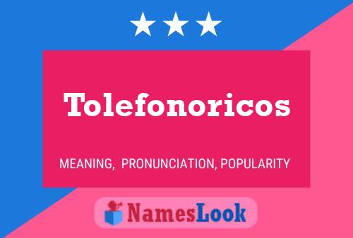 ملصق اسم Tolefonoricos