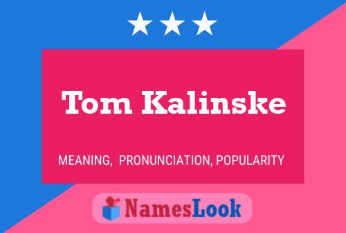 ملصق اسم Tom Kalinske