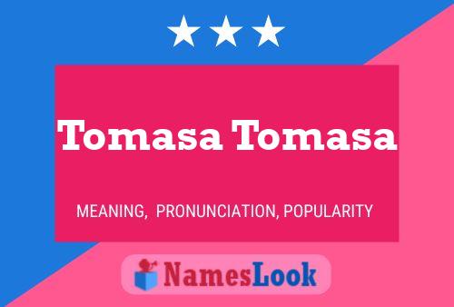 ملصق اسم Tomasa Tomasa