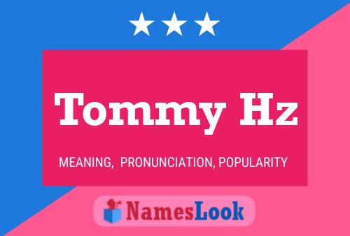 ملصق اسم Tommy Hz