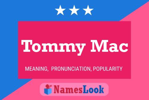 ملصق اسم Tommy Mac